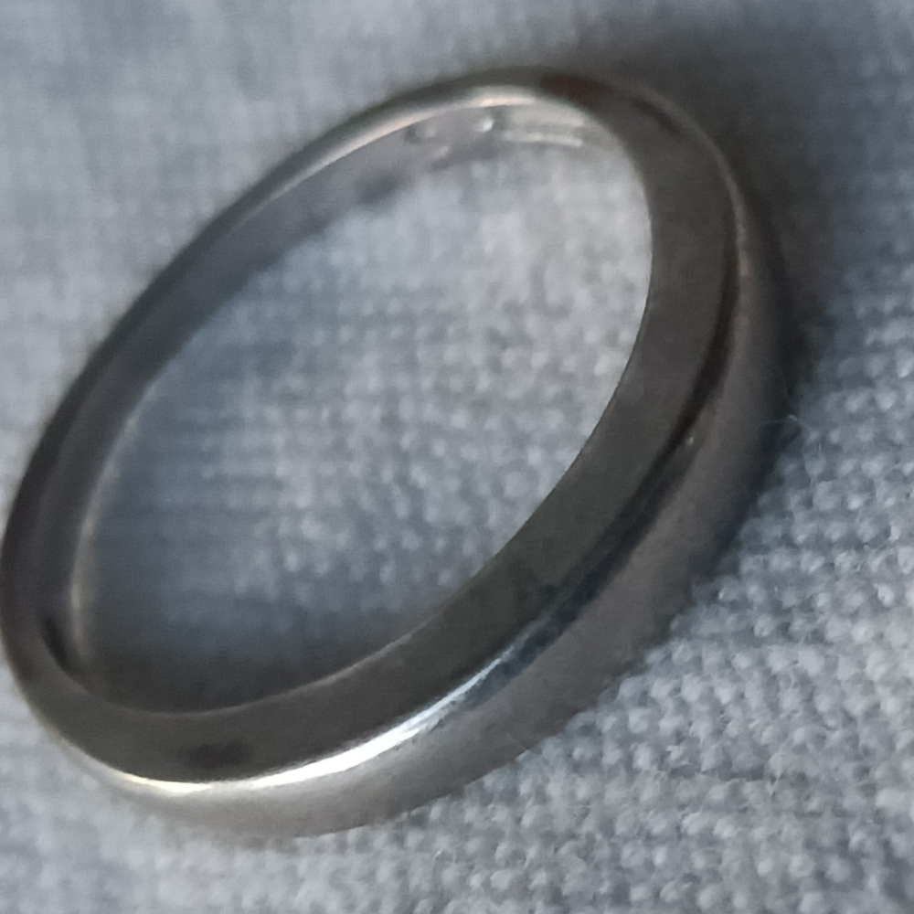 Simple Silver Tone Band Ring